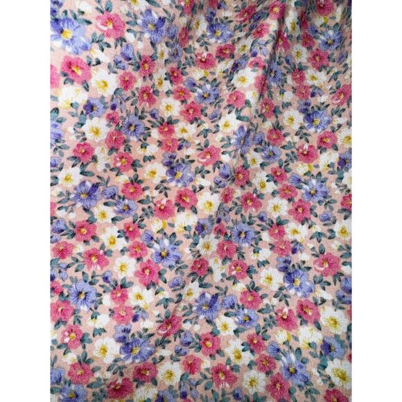 NWT La February Ditzy Floral Baby Doll Dress Small Lace Trim Pink Cottagecore - Picture 12 of 12